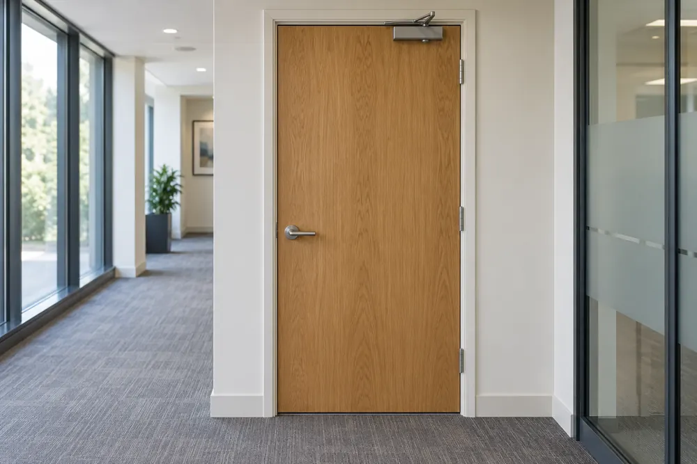 Fire Door Inspection in a UK commercial setting